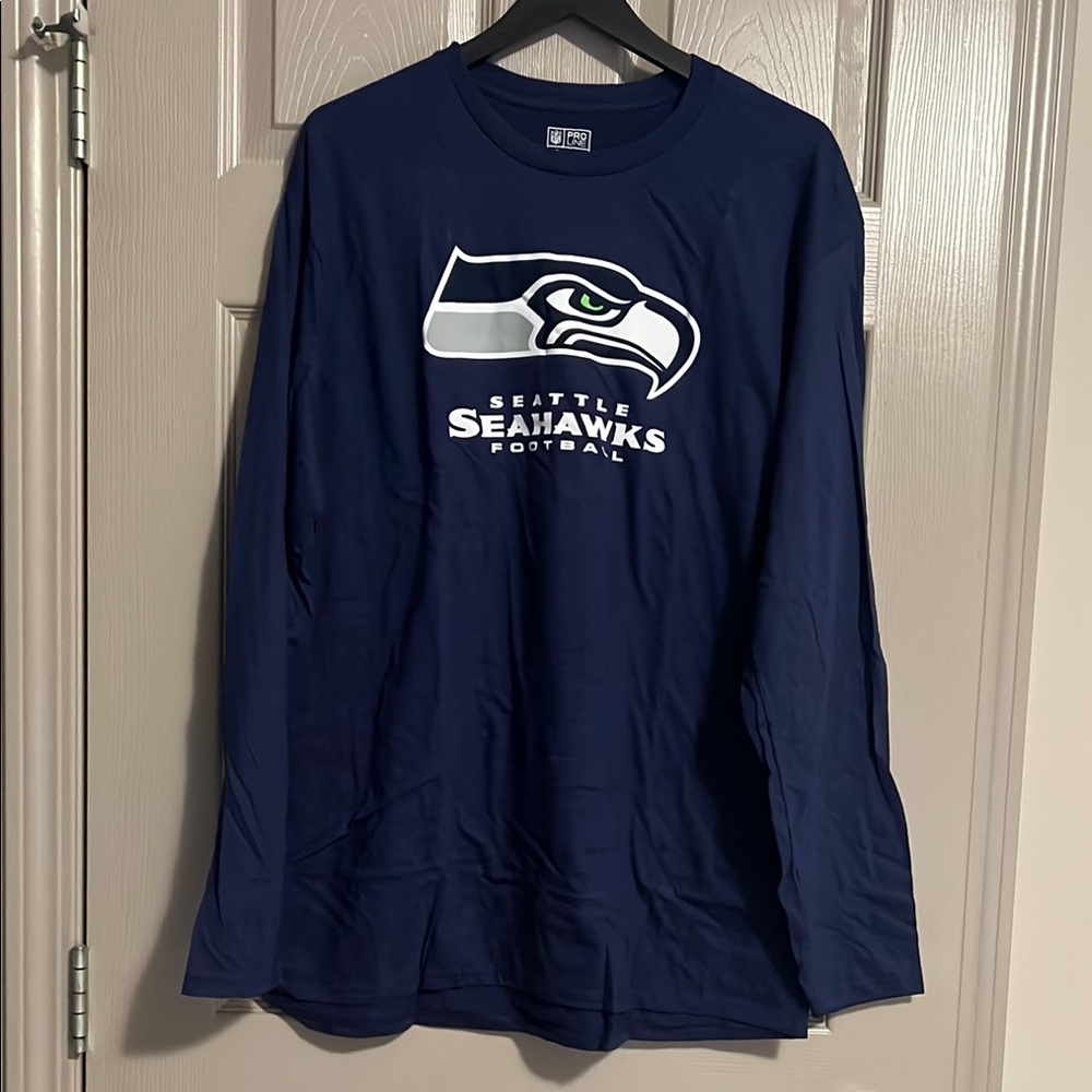 NFL Seattle Seahawks Blue Long Sleeve Tee